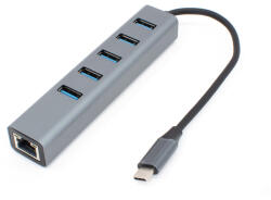 Thunder Germany HBC-06, USB-C átalakító 6in1 + Gigabit Ethernet - mkaudio