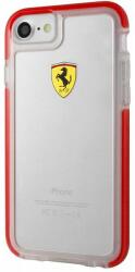 Ferrari iPhone 7 tok átlátszó-piros (FEGLHCP7RE) (FEGLHCP7RE)
