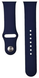 Apple Watch 1-6, SE (42 / 44 mm) / Watch 7-8 (45 mm) / Watch Ultra (49 mm), szilikon pótszíj, állítható, Devia Delux Sport, kék - tok-shop