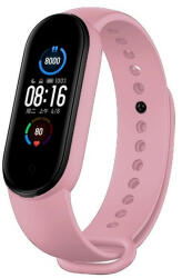 Xiaomi Mi Band 5 / Mi Band 6, szilikon pótszíj, állítható, Devia Delux Sport, rózsaszín