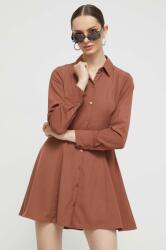Abercrombie & Fitch ruha barna, mini, harang alakú - barna M - answear - 19 990 Ft