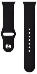 Apple Watch 1-6, SE (42 / 44 mm) / Watch 7-8 (45 mm) / Watch Ultra (49 mm), szilikon pótszíj, állítható, Devia Delux Sport, fekete - pixato