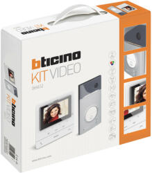 Biticino 364612 Bticino 2 vezetékes (SCS buszos) videó kaputelefon, bővíthető 1 lakásos szett, Classe 100V16E beltérivel (364612)