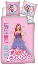 Brandmac Barbie Follow Your Heart gyerek ágyneműhuzat 100×135 cm, 40×60 cm BRM013711