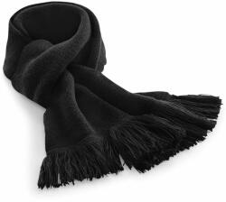 Beechfield Klasszikus kötött sál - Fekete (B470-1000221804)