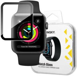 Wozinsky hibrid 3D üveg dsiplej órákhoz Apple Watch 1 / 2 / 3 (38 mm) - fekete