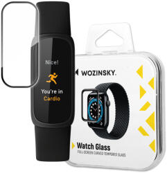 Wozinsky hibrid 3D üveg dsiplej órákhoz Google Fitbit Inspire 3 - fekete