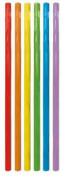 Procos Multicolor, Színes műanyag szívószál 6 db-os (PNN94610)