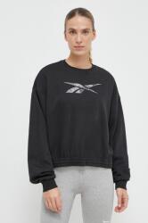 Reebok felső MODERN SAFARI fekete, női, nyomott mintás - fekete XS