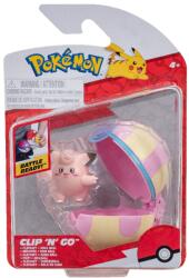 Pokémon - figurine clip n go, clefairy & heal ball (BPKW2666)