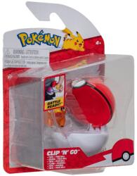 Pokémon - figurine clip n go, tepig & poke ball (BPKW2665) Figurina