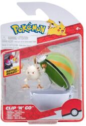 Pokémon - figurine clip n go, mankey & nest ball (BPKW3136)