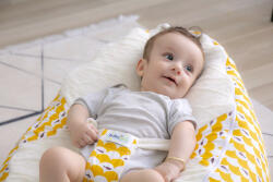 BabyJem Fotoliu pentru bebelusi cu ham de siguranta Baby Bean Bed (bj_3485) Lenjerii de pat bebelusi‎, patura bebelusi