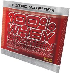 Scitec Nutrition 100% Whey Protein Professional kiwi banán - 1 tasak/30g - gyogynovenybolt