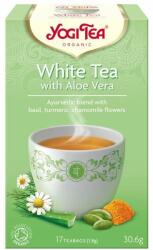 YOGI TEA Fehér tea aloe verával - 17 filter/doboz - gyogynovenybolt