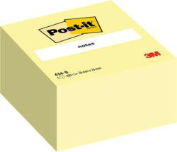 3M POSTIT Öntapadó jegyzettömb, 76x76 mm, 450 lap, 3M POSTIT, sárga (LP636B) (7100172238)