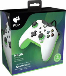 PDP Wired Controller Electric White Yellow Xbox