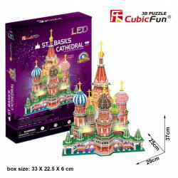 CubicFun Puzzle Cubic Fun 3D LED St. Basils Cathedral (306-20519)