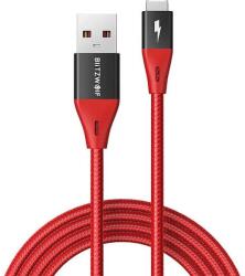 BlitzWolf USB Lightning Încărcător/date roșu 1.8m BW-MF10 PRO RED (BW-MF10 PRO RED)