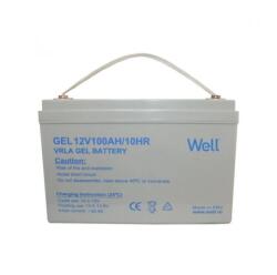 Well Acumulator plumb acid cu gel Well 12V 100AH, terminal M8 (BAT-LEADG-12V100AH-WL)
