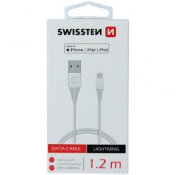 SWISSTEN Cablu Date Swissten USB-A - Lightning 18W 1.2m Alb (cb//Swiss/Light/1.2m/a/bl)