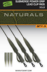 FOX EDGES Naturals Sub Power grip lead clip 30lb - ÓLOMMENTES SÜLLYEDŐ ÓLOMKLIPSZES BOJLIS SZERELÉK 30LB (CAC850)
