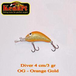 Kenart Vobler KENART Diver Floating 4cm/3gr, OG, Orange Gold (DIV4F-OG)