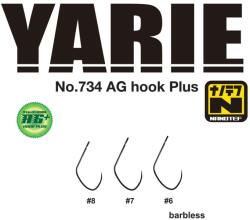 Yarie Jespa Carlige YARIE 734 AG Plus Nanotef Nr. 8 Barbless, 16buc/plic (Y734AG008)