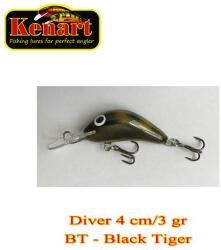 Kenart Vobler KENART Diver Floating 4cm/3gr, BT, Black Tiger (DIV4F-BT)