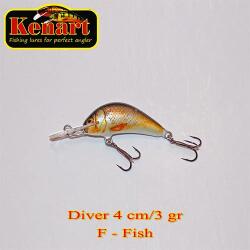 Kenart Vobler KENART Diver Floating 4cm/3gr, F, Fish (DIV4F-F)