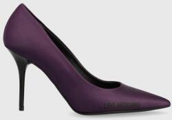 Love Moschino pantofi cu toc culoarea violet, JA10089G1HIM0650 9BYX-OBD0FS_49X