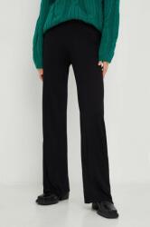 Answear Lab pantaloni femei, culoarea negru, drept, high waist BMYX-SPD017_99X