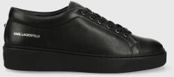 Karl Lagerfeld sneakers din piele FLINT culoarea negru, KL53320 9BYX-OBM0HR_99X