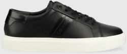 Calvin Klein sneakers din piele LOW TOP LACE UP LTH culoarea negru, HM0HM01055 9BYX-OBM00F_99X