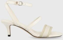 Tommy Hilfiger sandale WEBBING MID HEEL culoarea alb, FW0FW07276 9BYX-OBD04I_00X