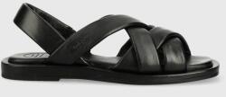 Gant sandale de piele Khiria femei, culoarea negru, 26561832. G00 PPYX-OBD0TD_99X