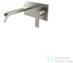 Bugnatese Morse fali mosdócsaptelep 19 cm-es kifolyóval, belső egységgel, click-clack leeresztővel, szálcsiszolt nikkel 1047SCNS (1047SCNS)