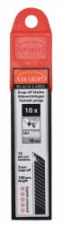 ABRABORO SK4 Black Label tördelhető penge, fekete, 18 mm, 10 db/csomag (070100003018) - praktikuskft