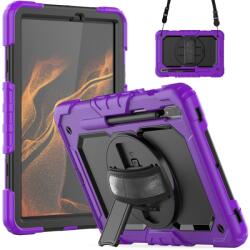  Husă SOLID 360 durabilă pentru Samsung Galaxy Tab S8 violet