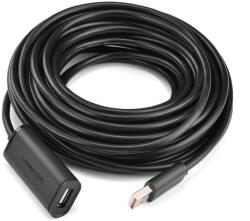 UGREEN Cablu de extensie UGREEN US121 USB 2.0 activ, 15m (negru) (6957303813230)