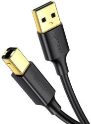 UGREEN Cablu imprimantă USB 2.0 A-B, placat cu aur UGREEN US135 1.5m (negru) (6957303813506)
