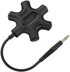 Budi Rockstar AUX mini jack adapter 3.5mm to 5x mini jack 3.5mm (black) - mobilehome