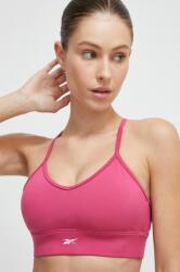 Reebok sportmelltartó Identity Training rózsaszín, sima - rózsaszín XS - answear - 10 790 Ft