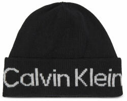 Calvin Klein Sapka Logo Reverso Tonal Beanie K60K611151 Fekete (Logo Reverso Tonal Beanie K60K611151)