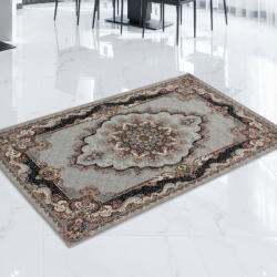Bakhtar Perzsa szőnyeg szürke Tabriz 80x120 prémium perzsa gépi szőnyeg akrilból (872380G80120)