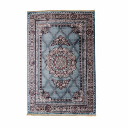 Bakhtar Gépi perzsa szőnyeg türkiz kék Tabriz 200x300 klasszikus nappali szőnyeg (1009Tk200300)