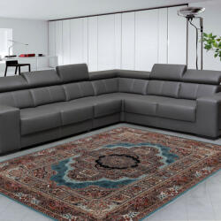 Bakhtar Perzsa szőnyeg türkiz Tabriz 160x230 prémium perzsa gépi szőnyeg akrilból (872421B160230)