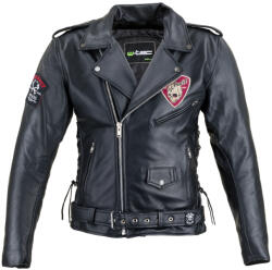 W-TEC Black Heart Bőr motoros kabát W-TEC Black Heart Perfectis fekete XXL