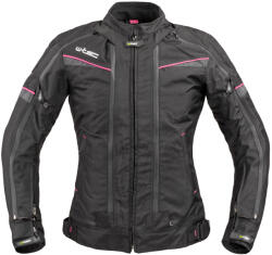 W-Tec Női motoros kabát W-TEC Progair Lady fekete-rózsaszín L (21811-L)