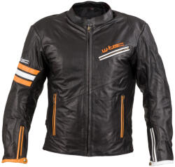 W-Tec Motoros bőrkabát W-TEC Brenerro S Fekete-Narancs-Fehér (17706-S)